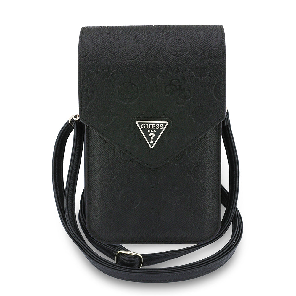 Universalveske for Telefon, Guess, Grained Peony, Svart