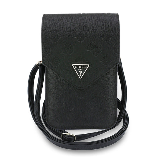 Universalveske for Telefon, Guess, Grained Peony, Svart