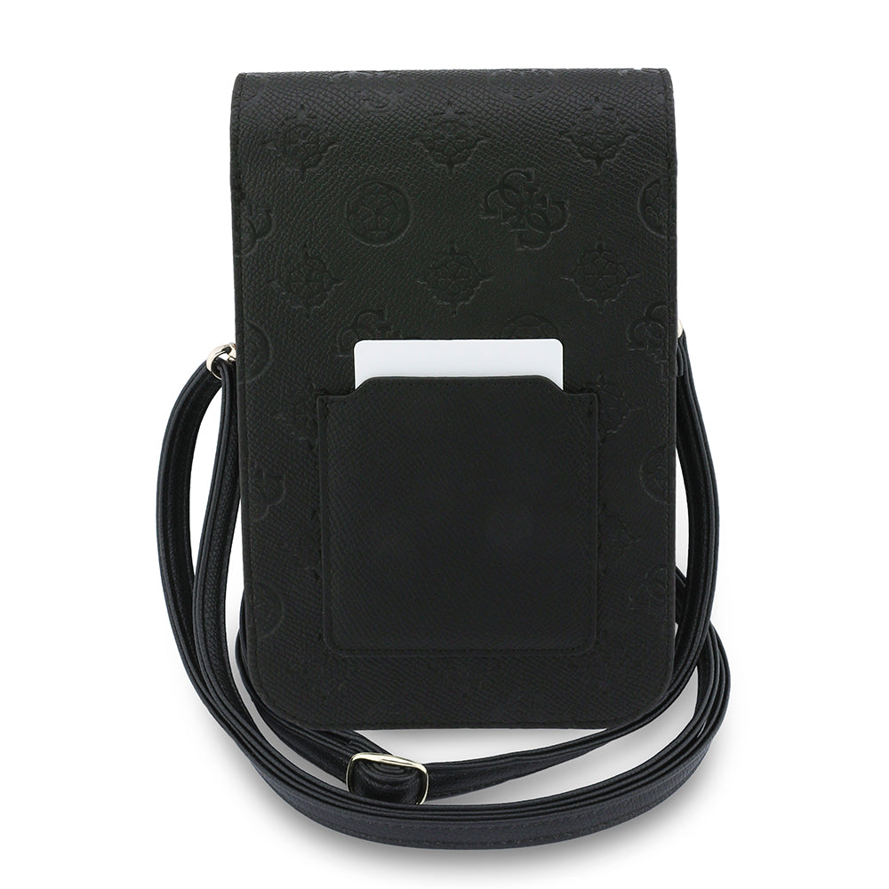 Universalveske for Telefon, Guess, Grained Peony, Svart