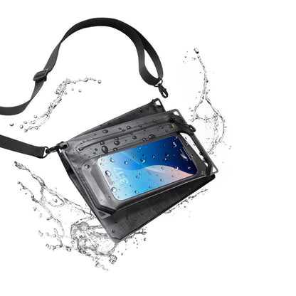 Vanntett universell veske og deksel Spigen Crossbag, svart AMP09746