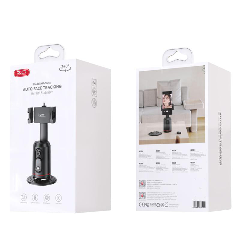 XO Design SS16-støtte for ansiktssporing 360, universell, svart