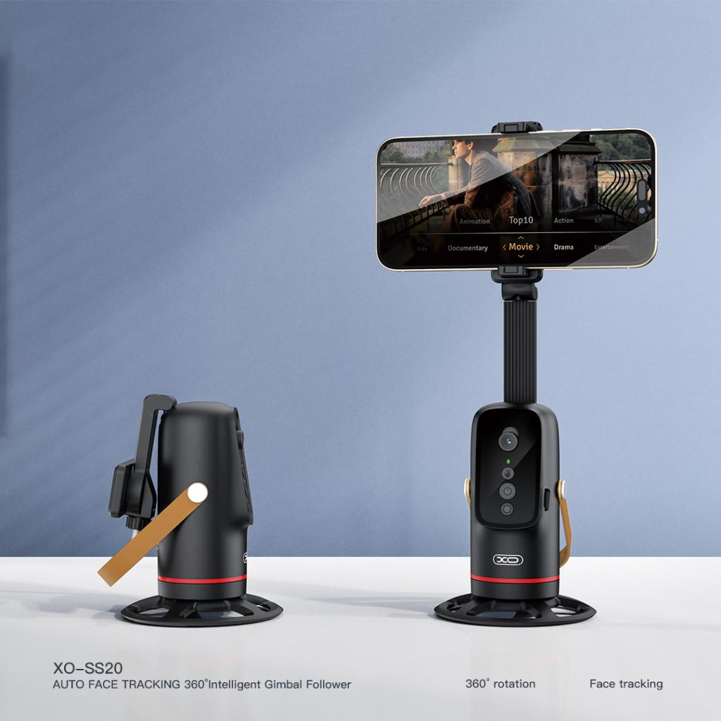 XO Design SS20 Face Tracking 360-stativ, universelt, svart