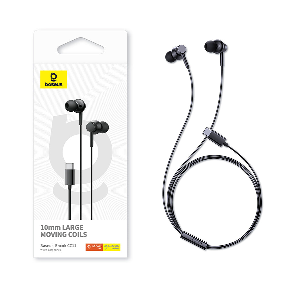 Handsfree USB-C Baseus Encok CZ11, Svart A00164300113-Z1