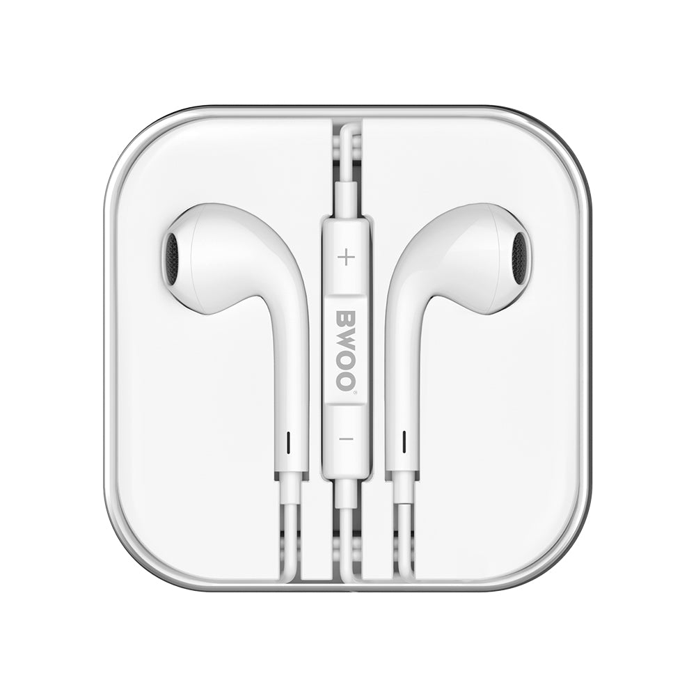 Handsfree 3,5 mm BWOO HF05, hvit