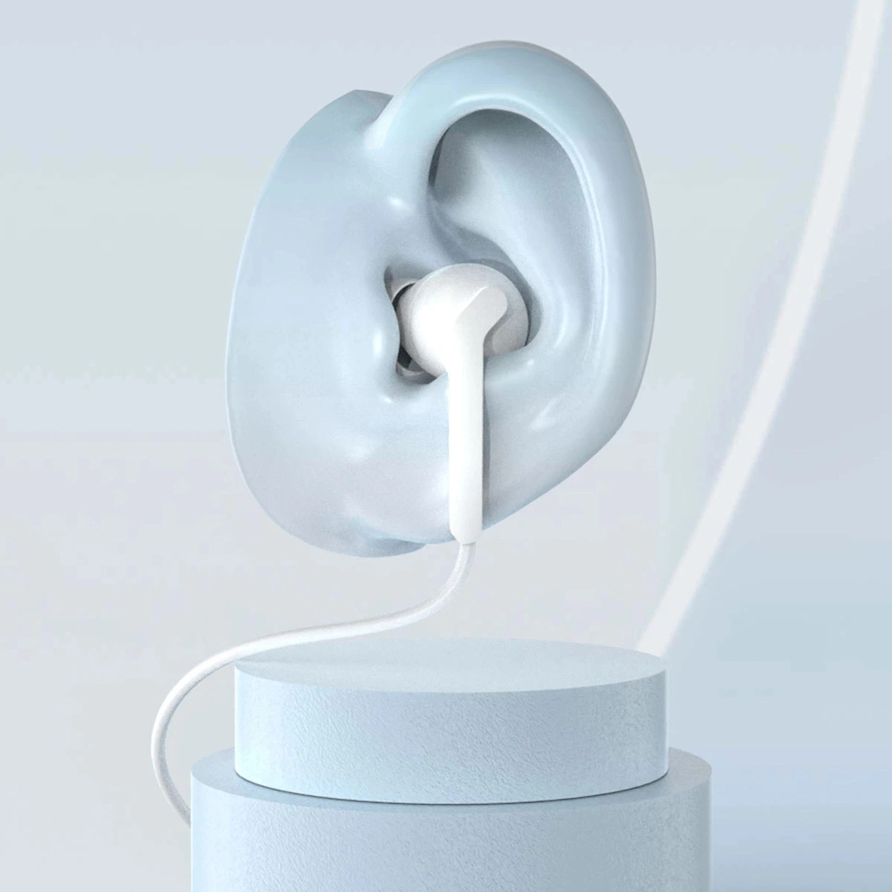 Handsfree 3,5 mm Dudao X3+, Hvit