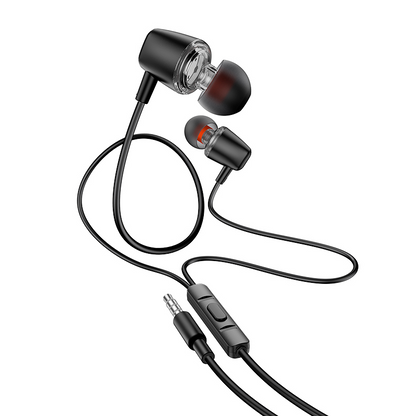 Handsfree 3,5 mm HOCO M107, svart