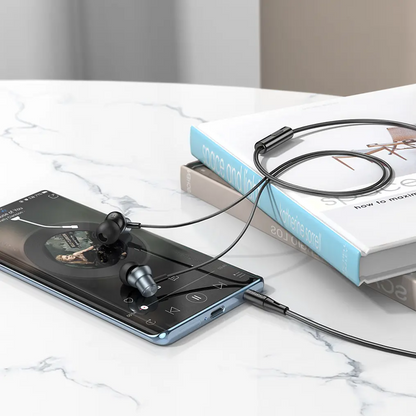 Handsfree 3,5 mm HOCO M110, Grå