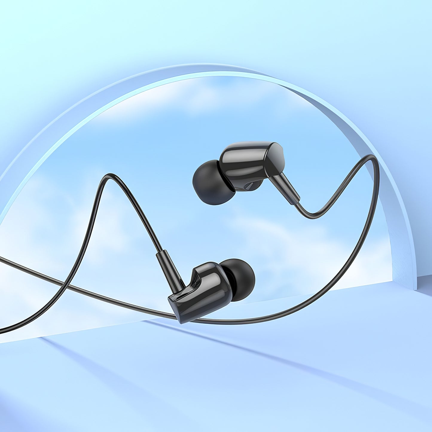 Handsfree 3.5mm HOCO M112, Svart
