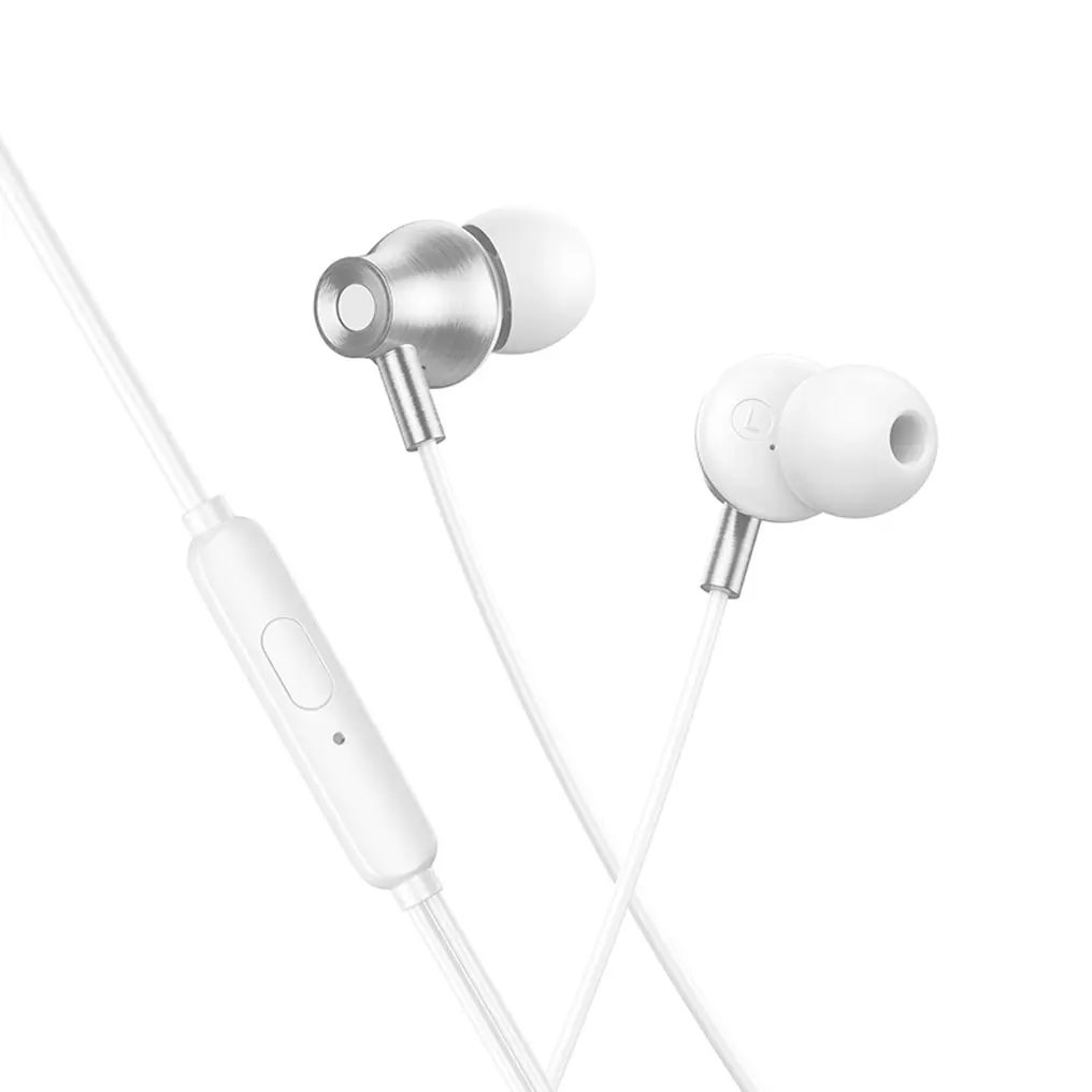 Handsfree 3,5 mm HOCO M119, Sølv
