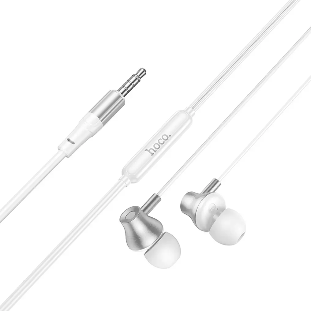 Handsfree 3,5 mm HOCO M119, Sølv