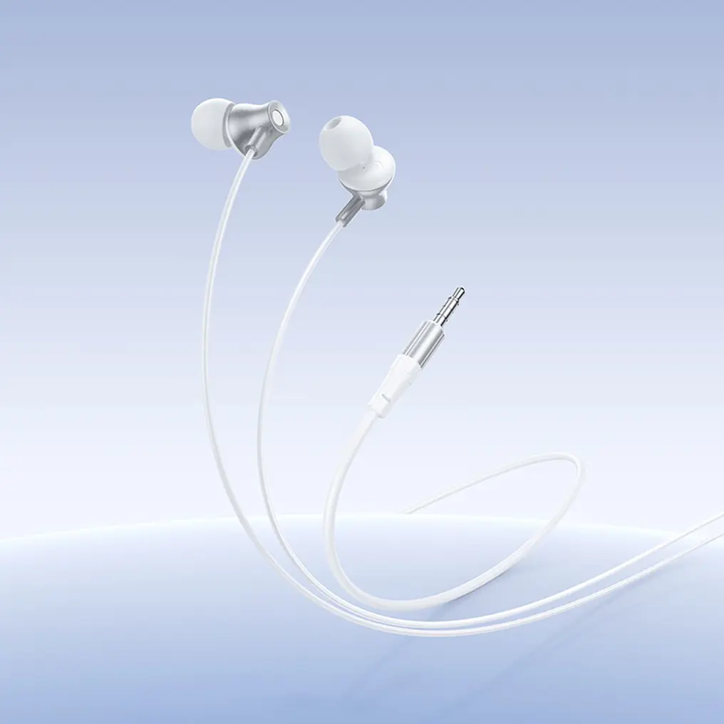 Handsfree 3,5 mm HOCO M119, Sølv