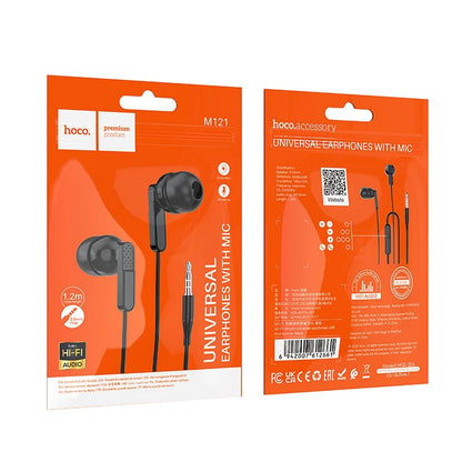 Handsfree 3.5mm HOCO M121, Svart