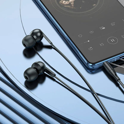 Handsfree 3.5mm HOCO M124, Svart