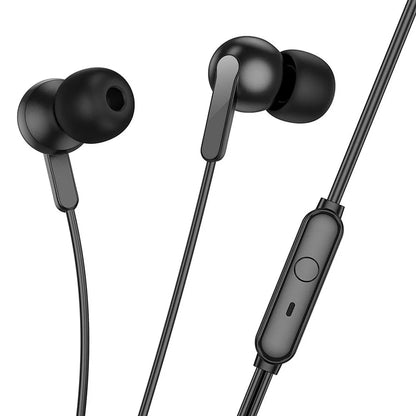 Handsfree 3.5mm HOCO M124, Svart