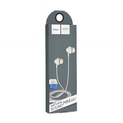 Handsfree 3.5mm HOCO M14, Hvit