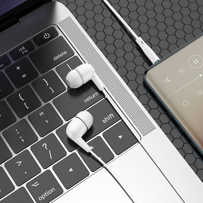 Handsfree 3.5mm HOCO M97, Hvit