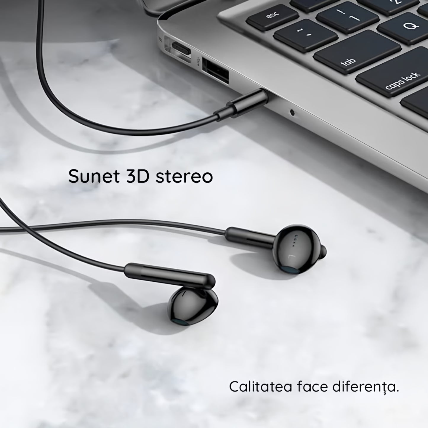 Handsfree 3.5mm HOCO, Svart