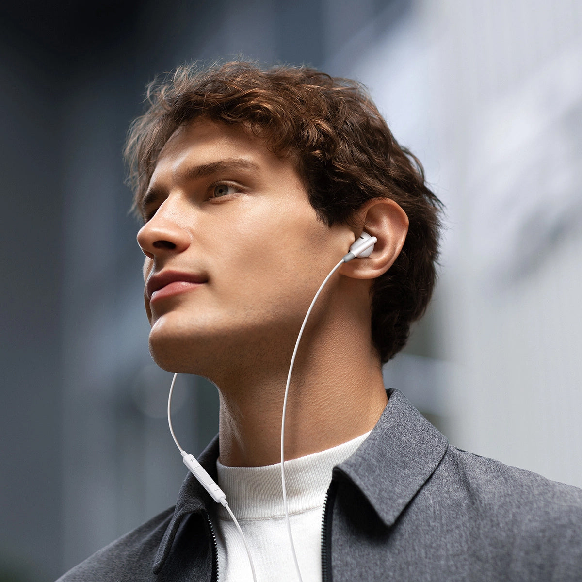 Handsfree 3.5mm Joyroom JR-EW01, Hvit