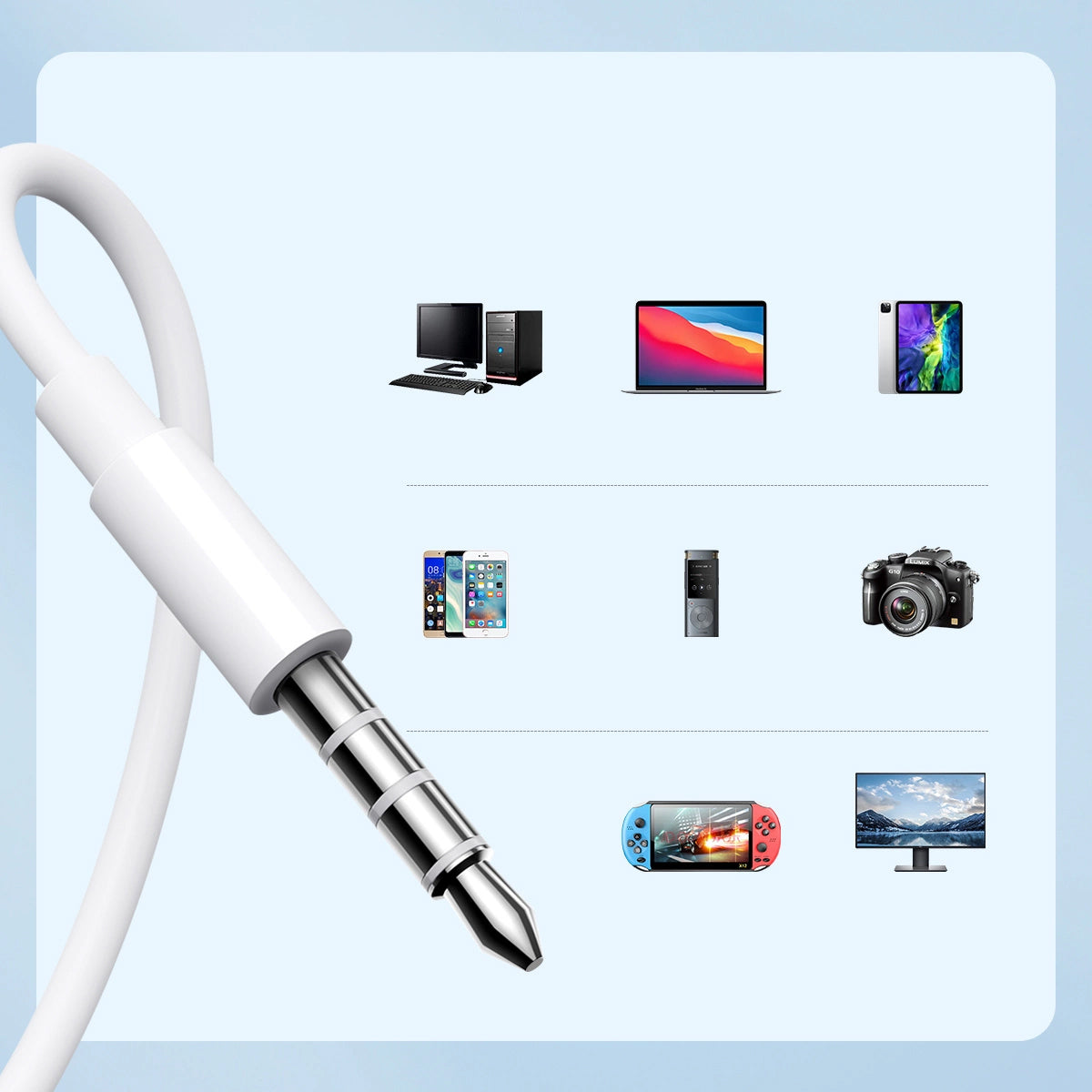 Handsfree 3.5mm Joyroom JR-EW01, Hvit