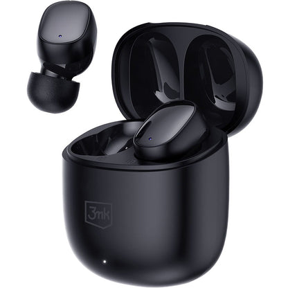 Handsfree Bluetooth 3MK FlowBuds, TWS, Svart