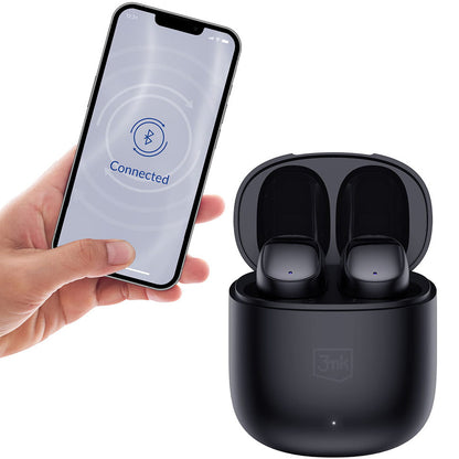 Handsfree Bluetooth 3MK FlowBuds, TWS, Svart
