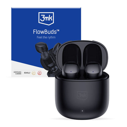 Handsfree Bluetooth 3MK FlowBuds, TWS, Svart