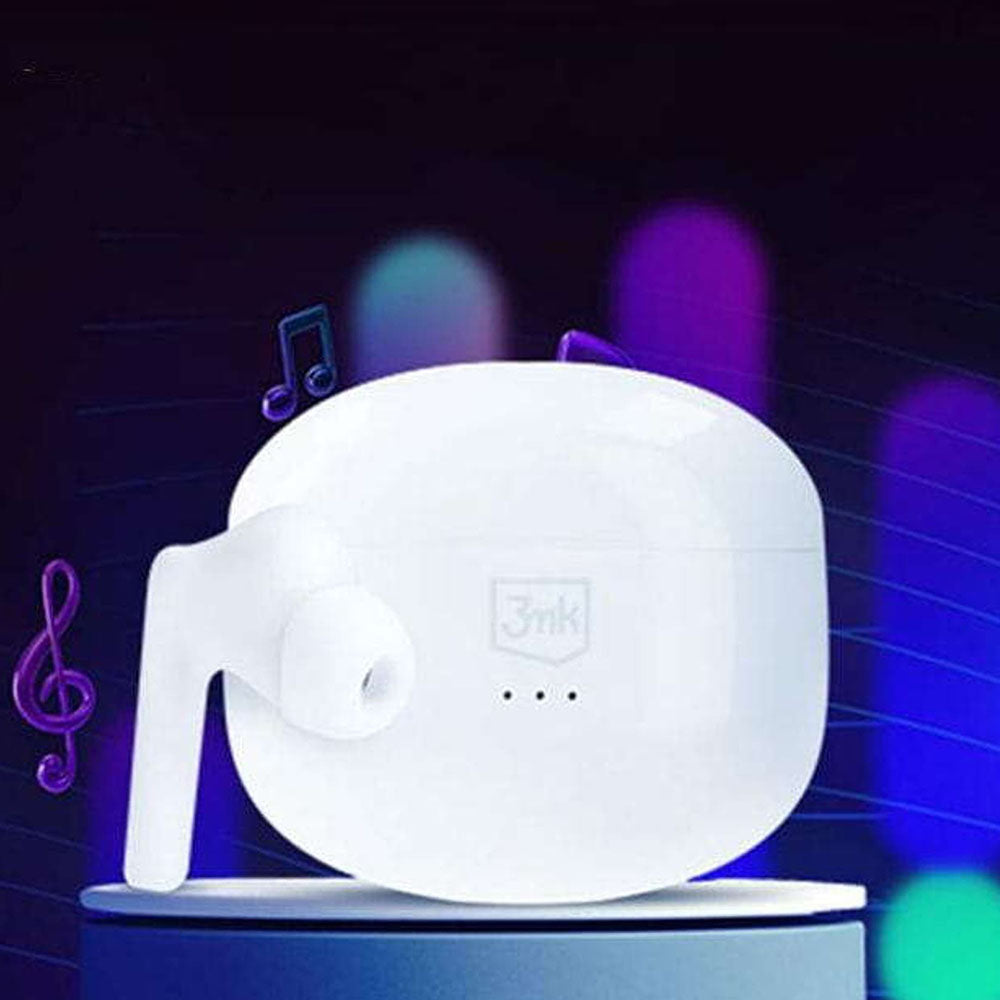 Bluetooth-håndfri 3MK LIFEPODS, TWS, ANC, Hvit