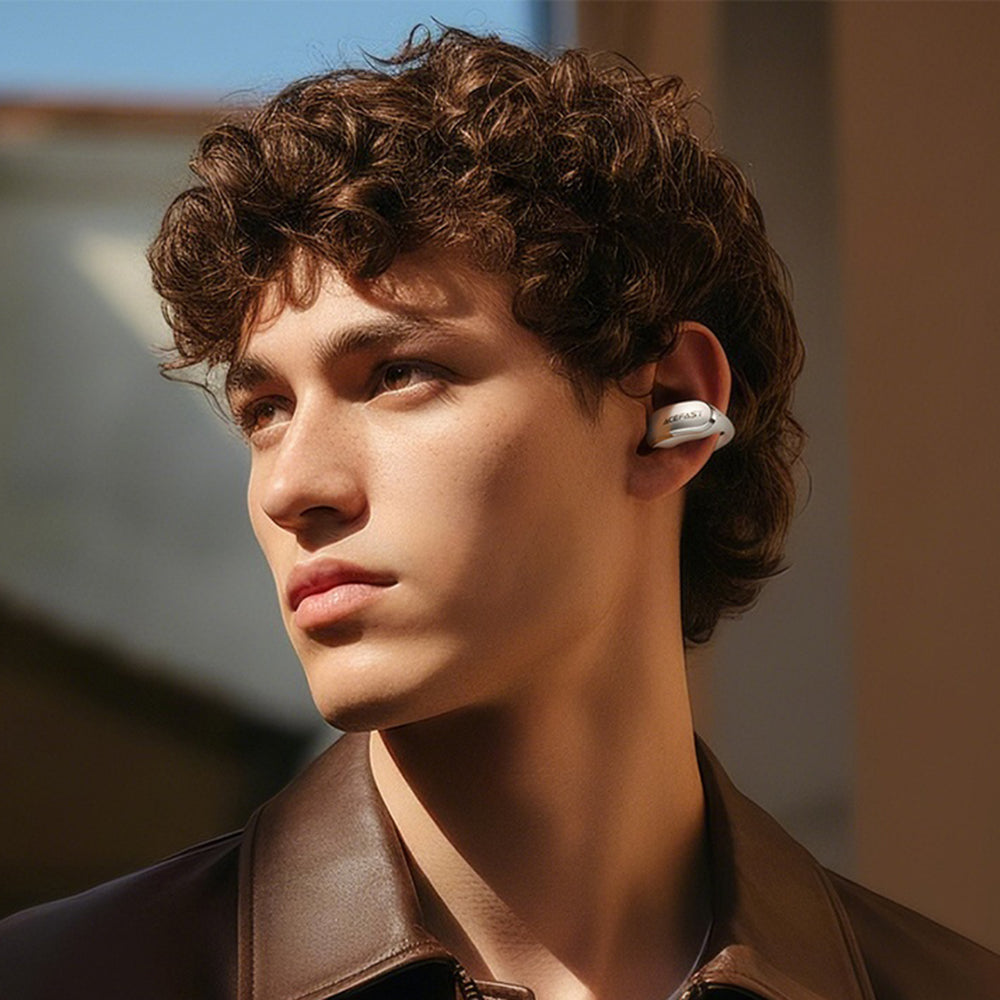 Handsfree Bluetooth Acefast Aceclip Pro, TWS, Hvit