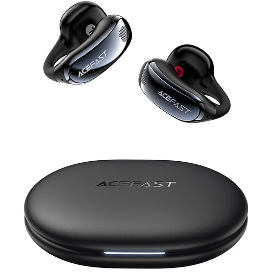 Handsfree Bluetooth Acefast Aceclip Pro, TWS, Svart