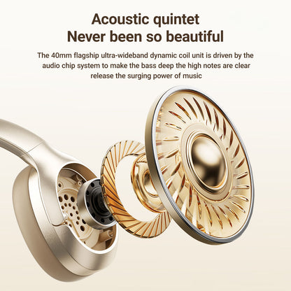 Handsfree Bluetooth Acefast H5, A2DP, ANC, Hvit