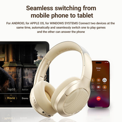 Handsfree Bluetooth Acefast H5, A2DP, ANC, Hvit