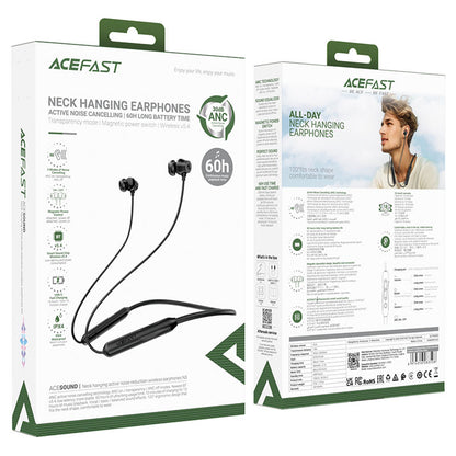 Handsfree Bluetooth Acefast N3, A2DP, Svart