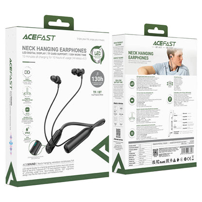 Handsfree Bluetooth Acefast N4, A2DP, Svart