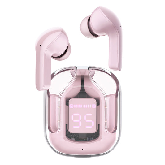 Handsfree Bluetooth Acefast T6, TWS, Rosa