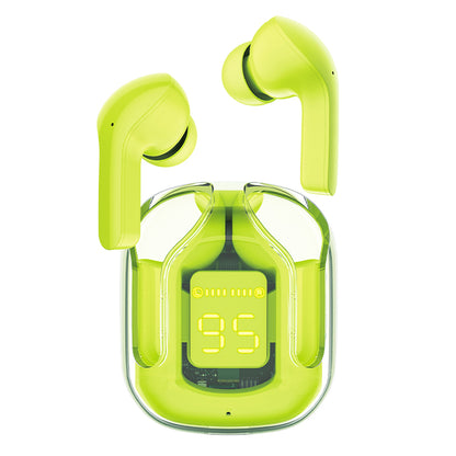 Handsfree Bluetooth Acefast T6, TWS, Grønn
