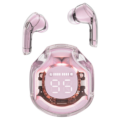 Handsfree Bluetooth Acefast T8, TWS, Rosa