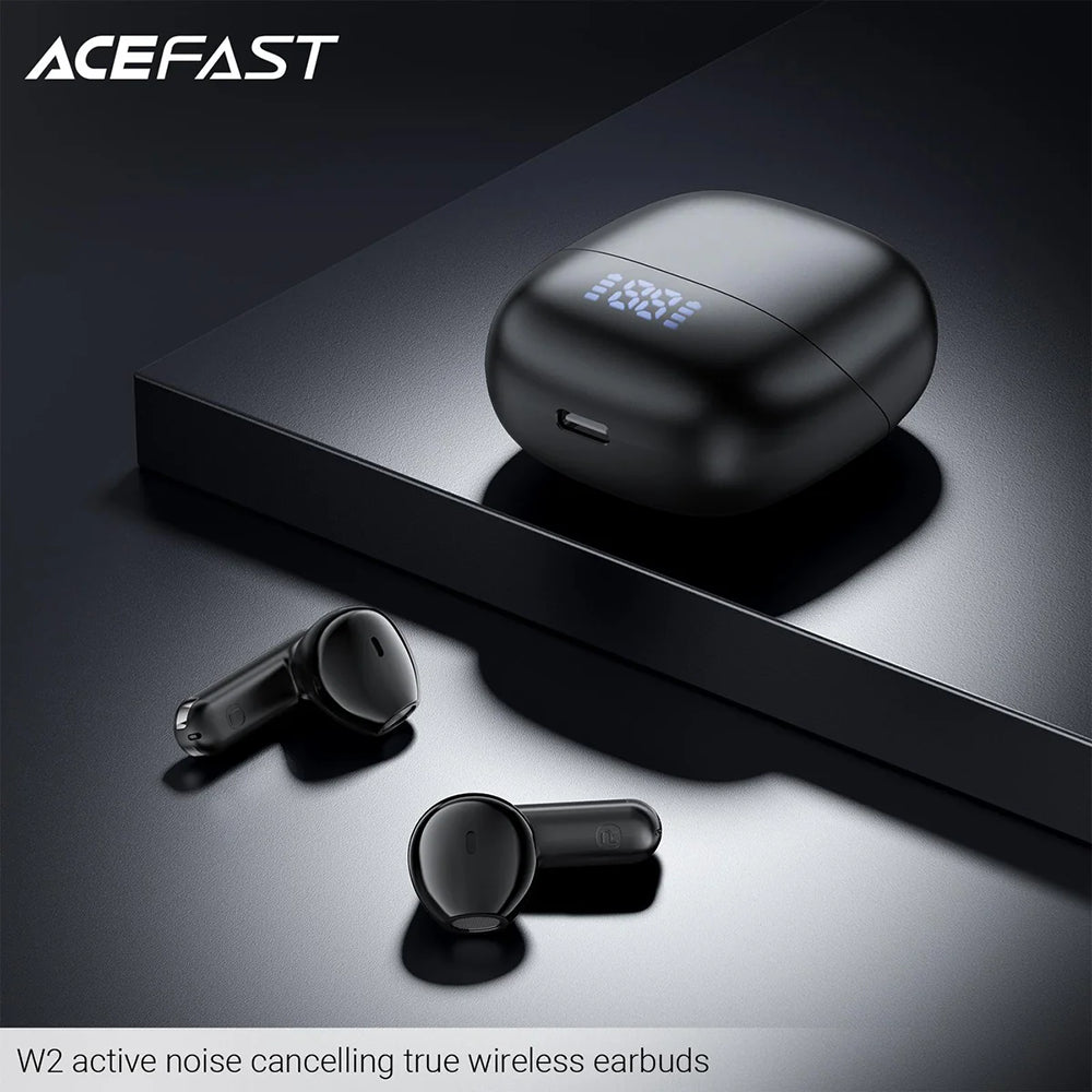 Handsfree Bluetooth Acefast W2, TWS, Svart