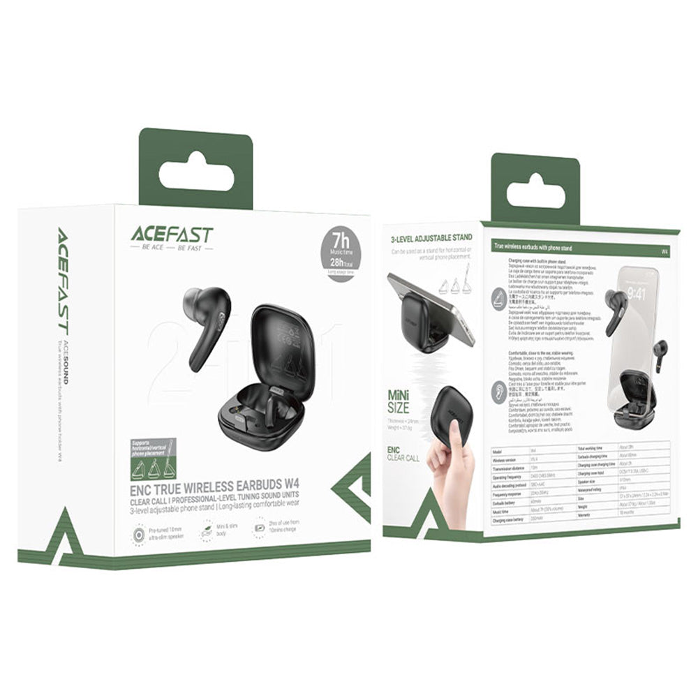 Handsfree Bluetooth Acefast W4, TWS, Beige