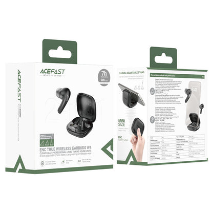 Handsfree Bluetooth Acefast W4, TWS, Svart