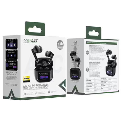Handsfree Bluetooth Acefast W6, TWS, ANC, Svart