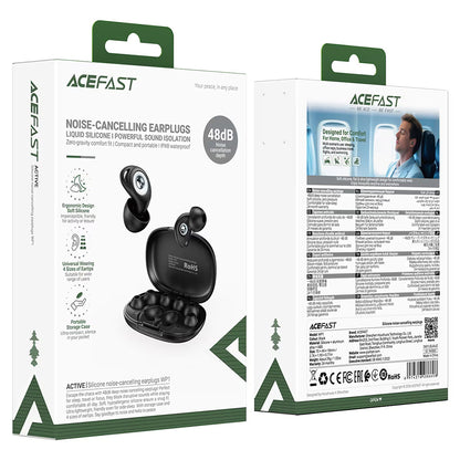 Bluetooth-håndfri Acefast WP1, TWS, ANC, svart