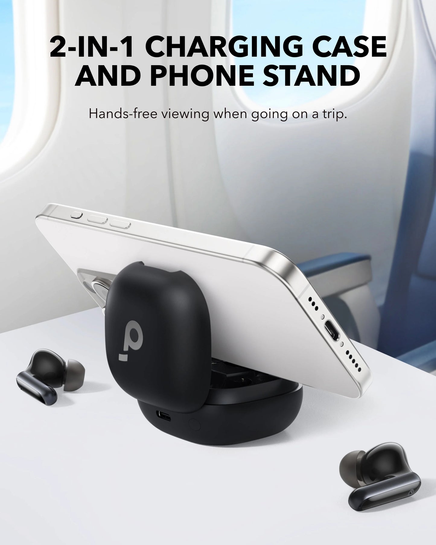 Handsfree Bluetooth Anker SoundCore P40i, TWS, ANC, Svart A3955G11