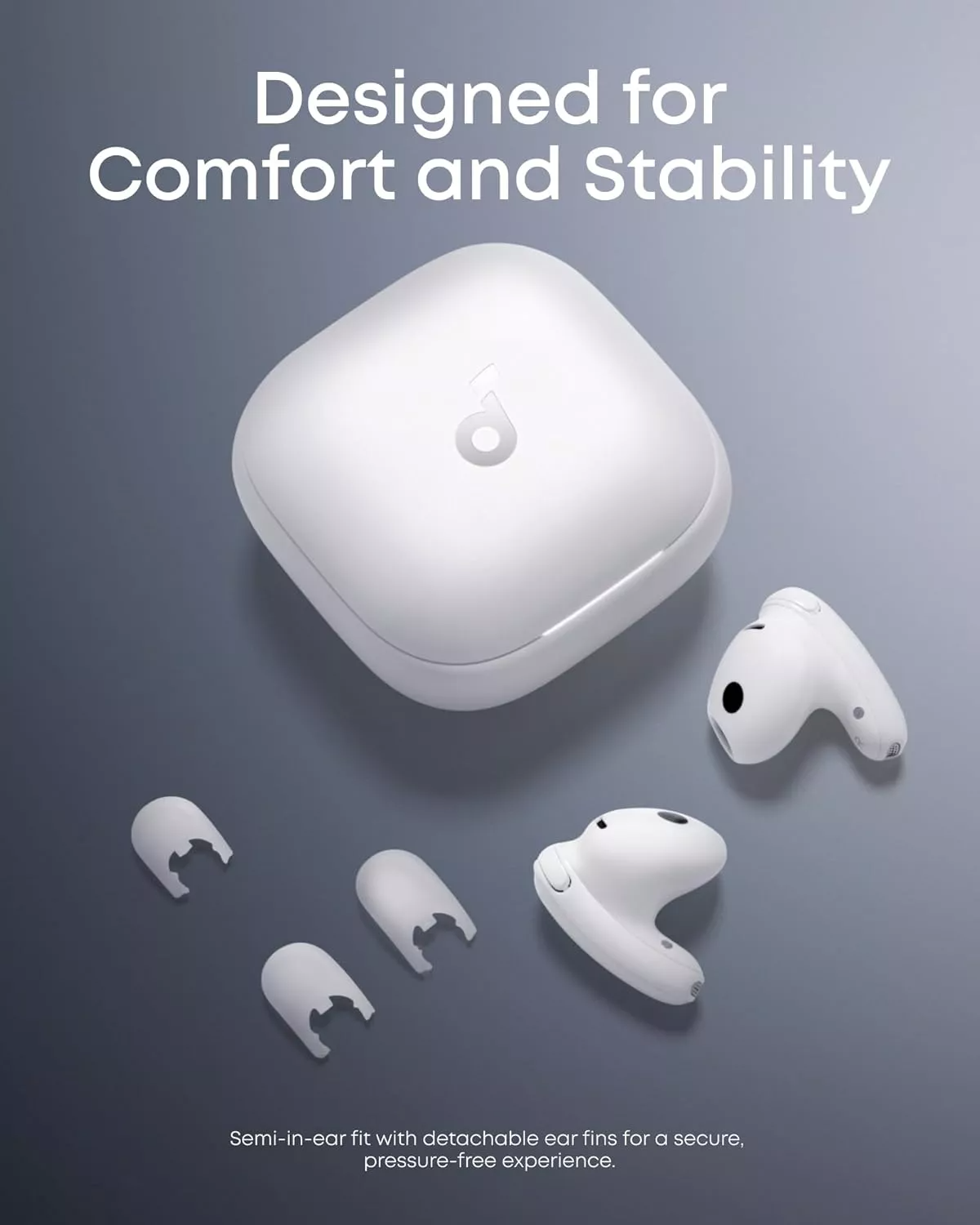 Handsfree Bluetooth Anker SoundCore Liberty Buds, TWS, ANC, Hvit D1200G21