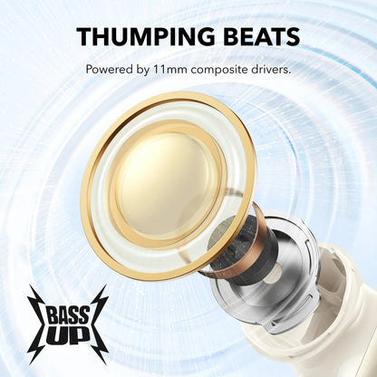 Handsfree Bluetooth Anker SoundCore P40i, TWS, ANC, Svart A3955G11