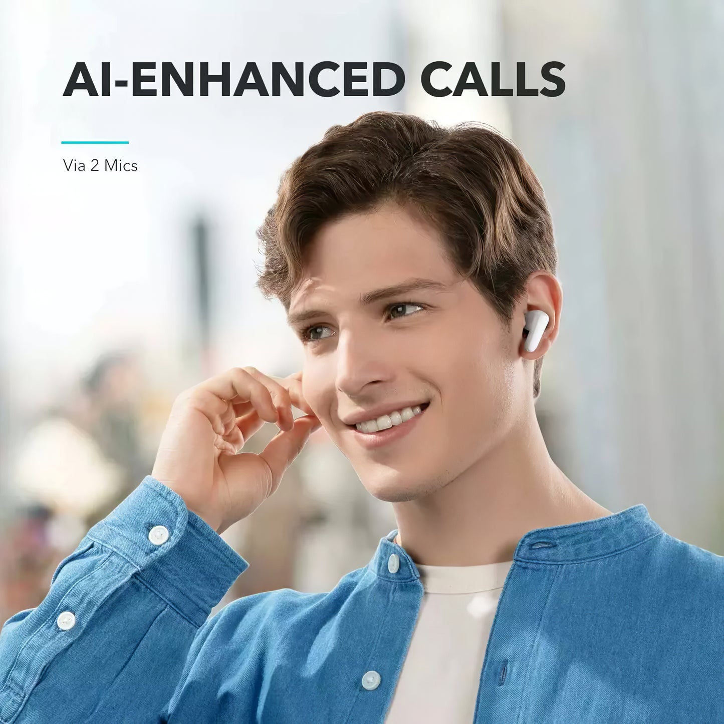 Bluetooth håndfri Anker SoundCore R50i, TWS, hvit A3949G21 