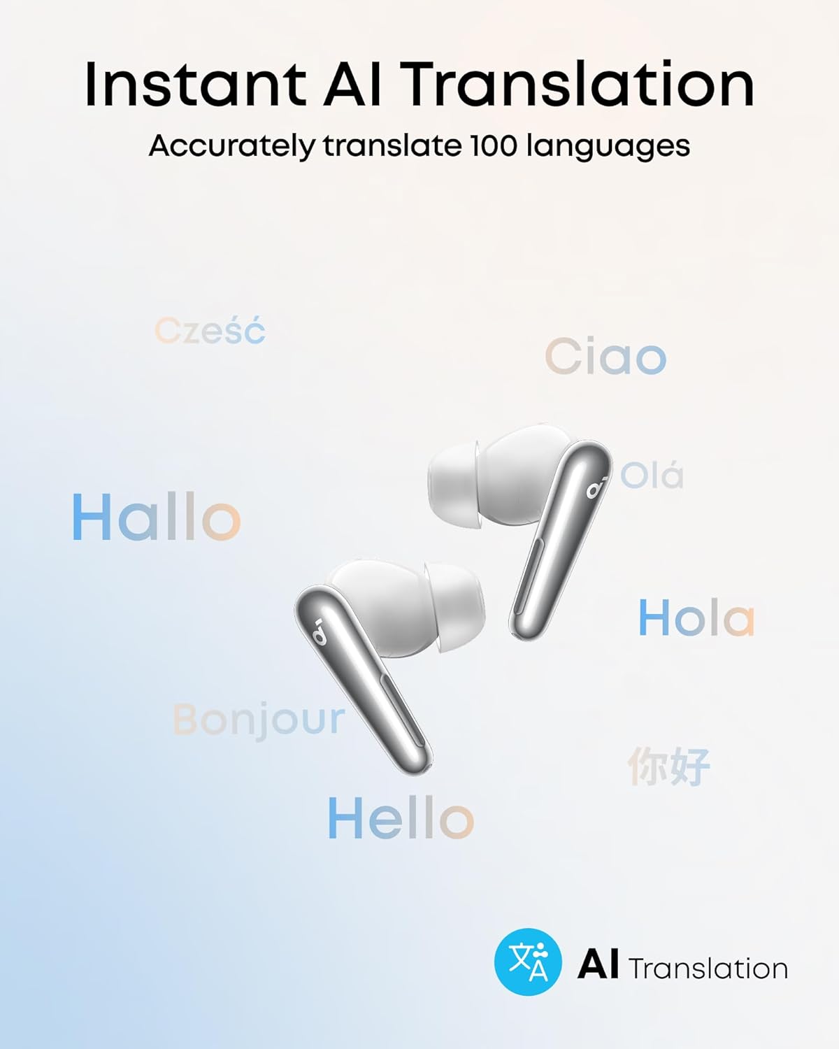 Handsfree Bluetooth Anker Soundcore Liberty 4 Pro, TWS, ANC, Hvit A3954G21