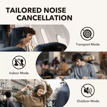 Handsfree Bluetooth Anker SoundCore Q30, A2DP, ANC, Svart A3028313