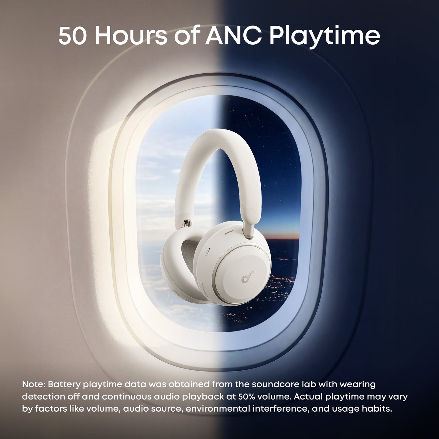 Handsfree Bluetooth Anker SoundCore Space 2, A2DP, ANC, Hvit D1402G21