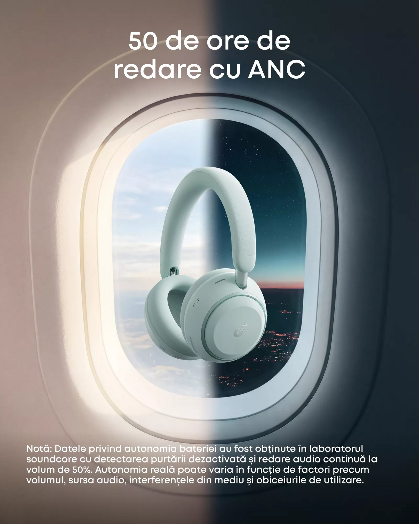 Handsfree Bluetooth Anker SoundCore Space 2, A2DP, ANC, Grønn D1402G61