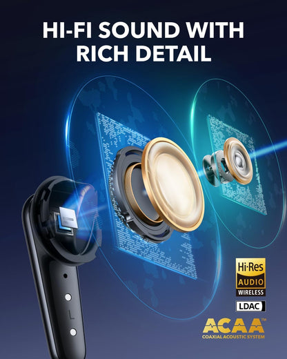 Handsfree Bluetooth Anker Soundcore Liberty 4 Pro, TWS, ANC, Svart A3954G11